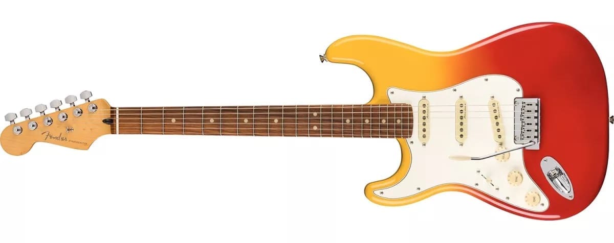 Player Plus Tequila Sunrise Stratocaster left-handed