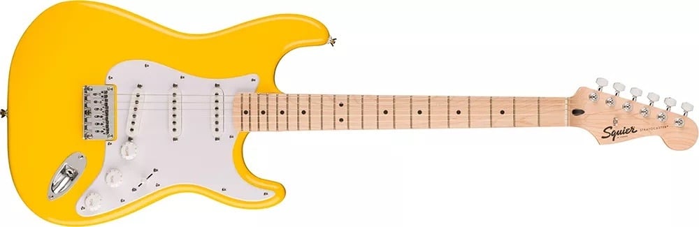 Squier Sonic Limited Run Colours Graffiti Yellow Stratocaster