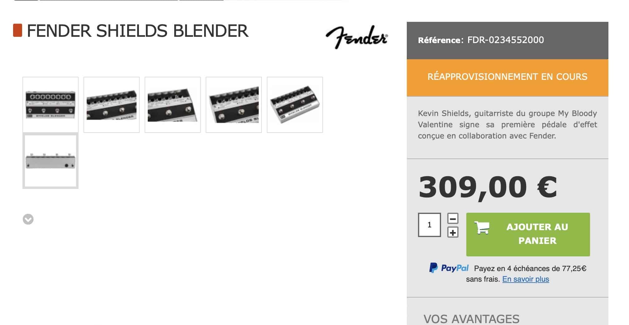 Standard Fender Shields Blender for a lot less