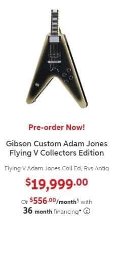 Gibson Adam Jones Custom Silverburst Flying V