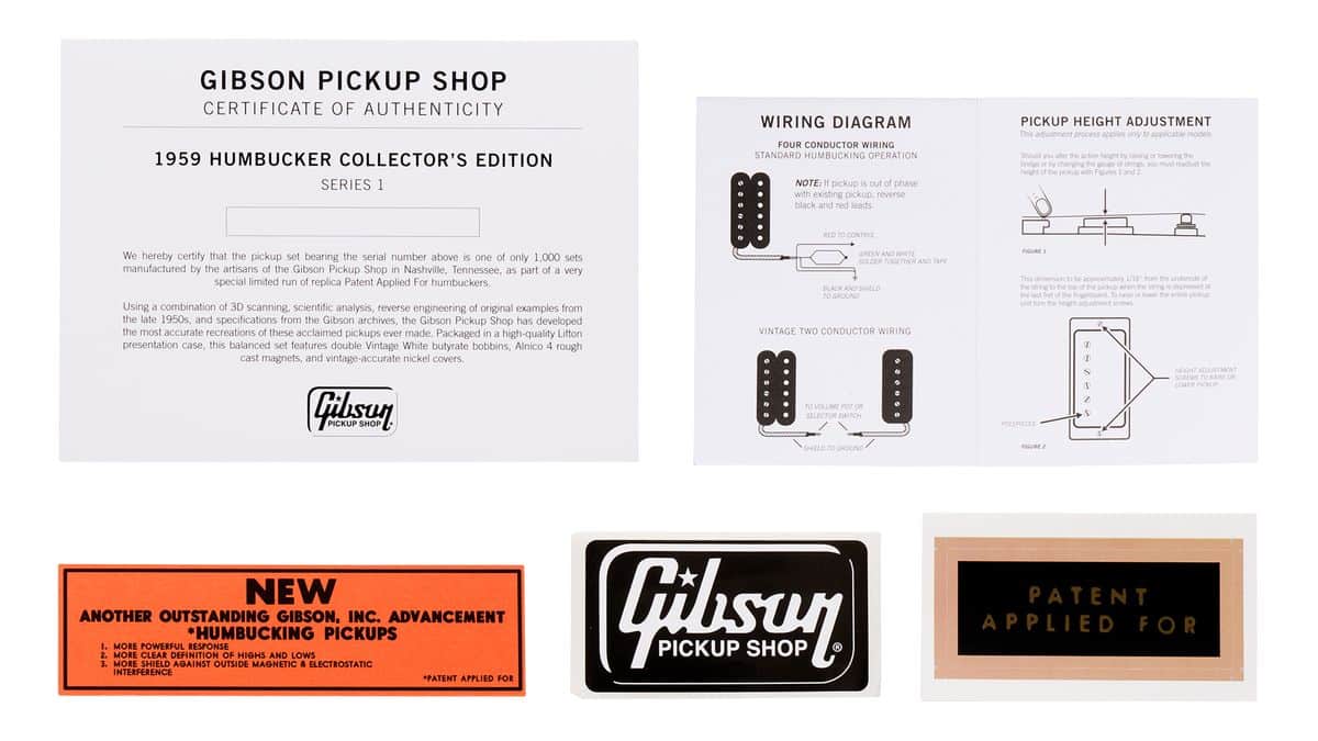 Gibson Unveils 1959 PAF PickupsCase Candy