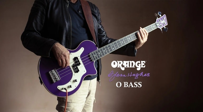 NAMM 2024- Orange Glenn Hughes Signature Purple O Bass Guitar